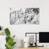Jezus Christus onder de doktoren Poster (Thuiskantoor)