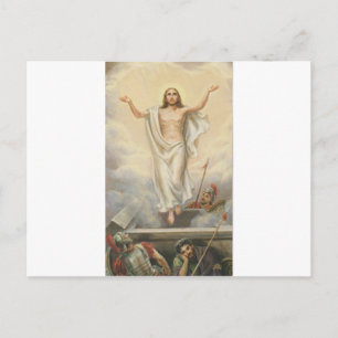 Jezus Christus onder de wolken Briefkaart