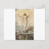 Jezus Christus onder de wolken Briefkaart (Voorkant)