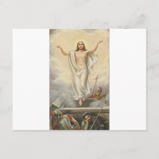 Jezus Christus onder de wolken Briefkaart (Voorkant)