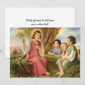 Jezus Christus Onderwijskinderen,  religie Kaart (Voorkant / Achterkant)