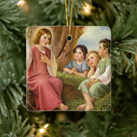 Jezus Christus Onderwijskinderen,  religie Keramisch Ornament (Boom)