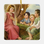 Jezus Christus Onderwijskinderen,  religie Keramisch Ornament (Voorkant)