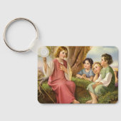Jezus Christus Onderwijskinderen,  religie Sleutelhanger (Achterkant)