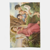 Jezus Christus Onderwijskinderen,  religie Theedoek (Verticaal)