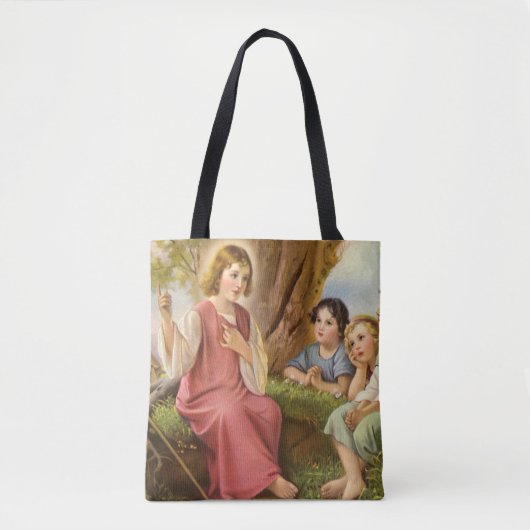 Jezus Christus Onderwijskinderen,  religie Tote Bag (Voorkant)