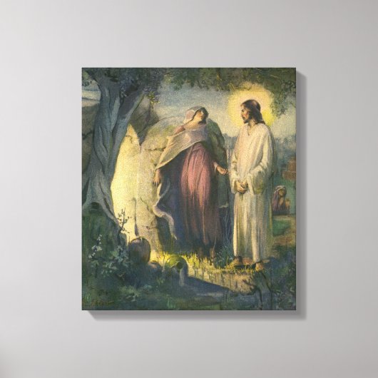 Jezus Christus, ontstaan door de Tomb, met de groe Canvas Afdruk (Voorkant)