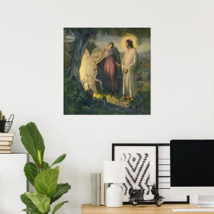 Jezus Christus, ontstaan door de Tomb, met de groe Poster