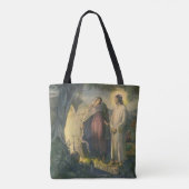 Jezus Christus, ontstaan door de Tomb, met de groe Tote Bag (Achterkant)