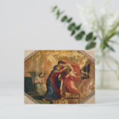 Jezus Christus Ontvangt de maagd in de hemel Briefkaart (Staand voorkant)