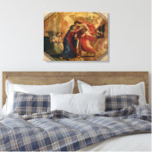 Jezus Christus Ontvangt de maagd in de hemel Canvas Afdruk (Insitu (Slaapkamer))