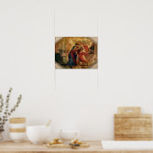 Jezus Christus Ontvangt de maagd in de hemel Poster (Keuken)