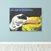 Jezus Christus, Onze Heer en Verlosser Canvas (Insitu (Houten vloer))
