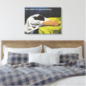 Jezus Christus, Onze Heer en Verlosser Canvas Afdruk (Insitu (Slaapkamer))