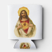 Jezus Christus onze Lord Sacred Heart Blikjeskoeler (Achterkant)