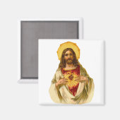 Jezus Christus onze Lord Sacred Heart Magneet (Voorkant / Achterkant)