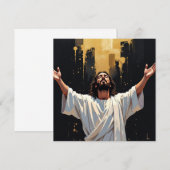 Jezus Christus Onze Redder | Zwart en goud blanco (Voorkant / Achterkant)