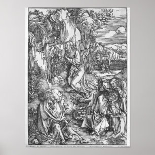 Jezus Christus op de berg Olijven Poster
