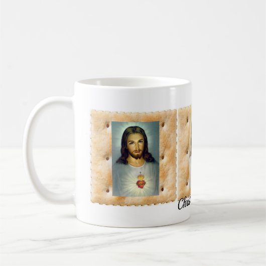 Jezus Christus op een Soda Cracker Cup Koffee Mok (Links)