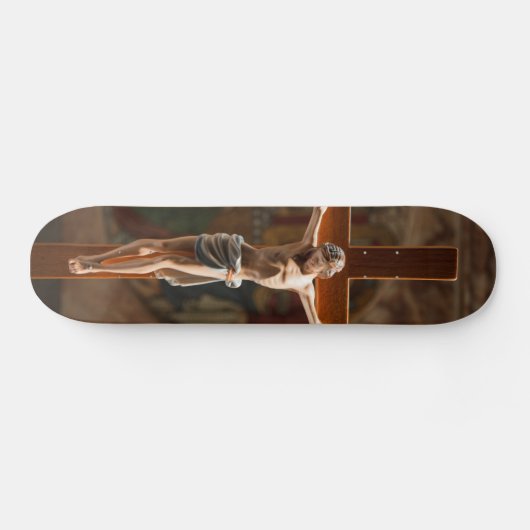 Jezus Christus op het kruis Persoonlijk Skateboard (Horizontaal)