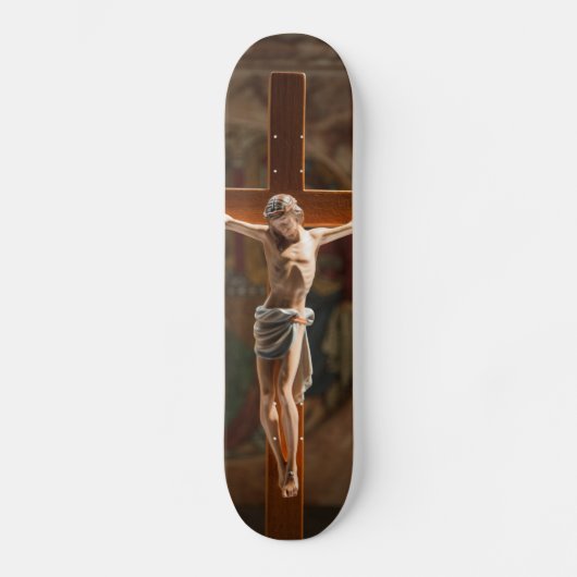 Jezus Christus op het kruis Persoonlijk Skateboard (Voorkant)