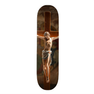 Jezus Christus op het kruis Persoonlijk Skateboard