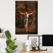 Jezus Christus op het kruis Poster (Thuiskantoor)