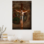 Jezus Christus op het kruis Poster (Keuken)