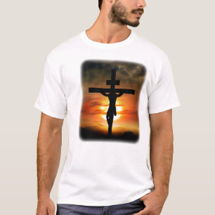 Jezus Christus op het kruis T-shirt