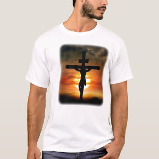 Jezus Christus op het kruis T-shirt
