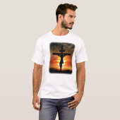 Jezus Christus op het kruis T-shirt (Voorkant volledig)