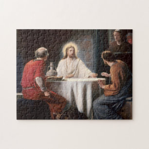 Jezus Christus op het Supper bij Emmaus door Carl  Legpuzzel