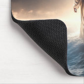 Jezus Christus op het water, Christelijk #11 Muismat (Hoek)