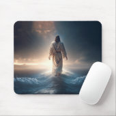 Jezus Christus op het water, Christelijk #11 Muismat (Met muis)