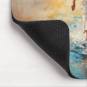 Jezus Christus op het water, Christelijk #9 Muismat (Hoek)