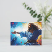 Jezus Christus opstanding Briefkaart (Staand voorkant)