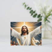 Jezus Christus opstanding Briefkaart (Staand voorkant)