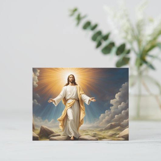 Jezus Christus opstanding Briefkaart (Staand voorkant)