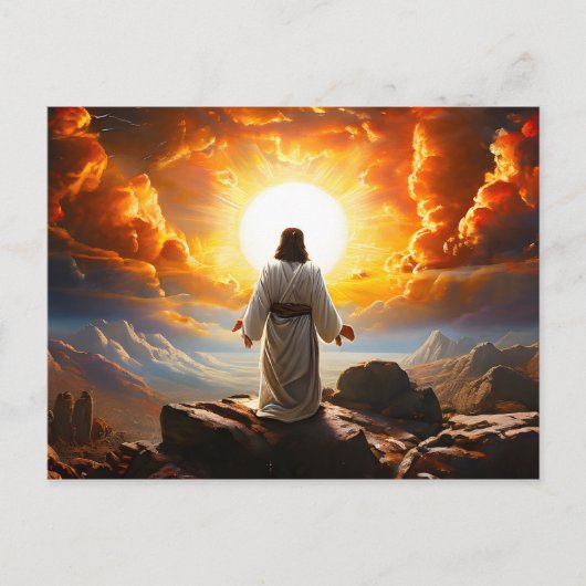 Jezus Christus opstanding Briefkaart (Voorkant)