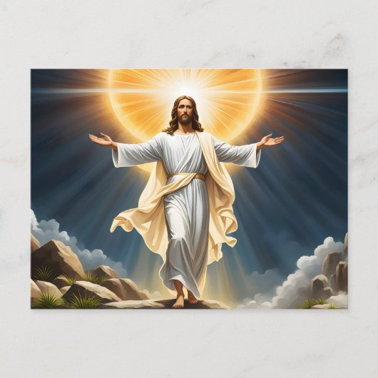Jezus Christus opstanding Briefkaart (Voorkant)