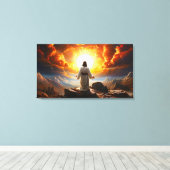 Jezus Christus opstanding Canvas Afdruk (Insitu (Houten vloer))