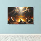 Jezus Christus opstanding Canvas Afdruk (Insitu (Houten vloer))
