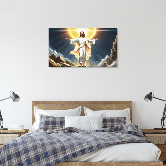 Jezus Christus opstanding Canvas Afdruk (Insitu (Slaapkamer))