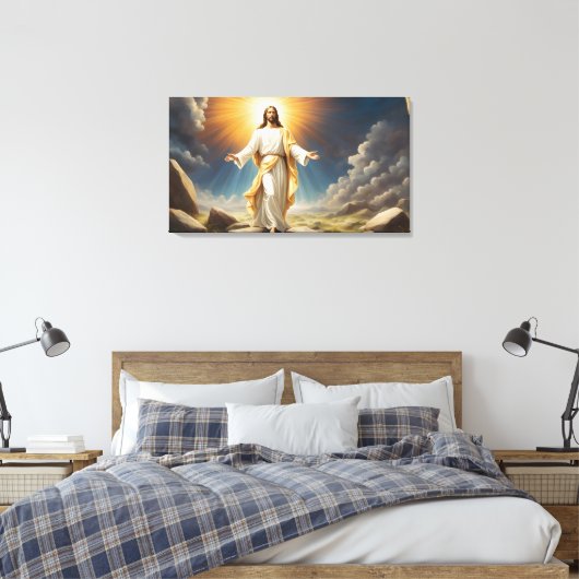Jezus Christus opstanding Canvas Afdruk (Insitu (Slaapkamer))
