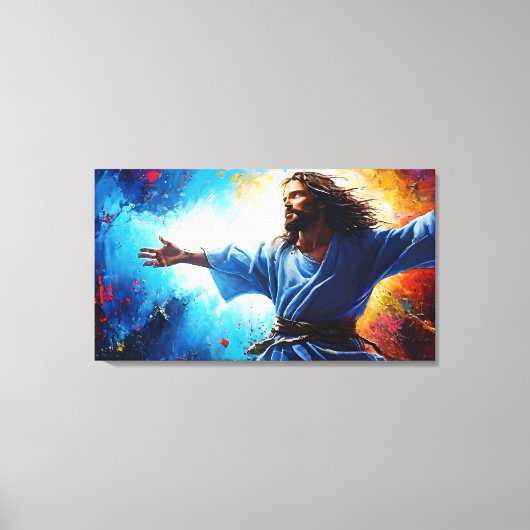 Jezus Christus opstanding Canvas Afdruk (Voorkant)
