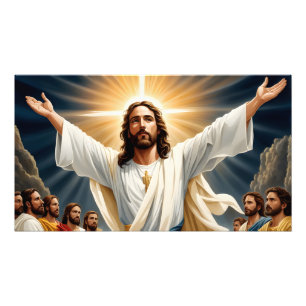 Jezus Christus opstanding Foto Afdruk