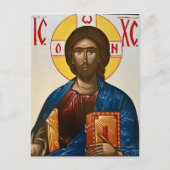 Jezus Christus orthodox Christelijk Briefkaart (Voorkant)