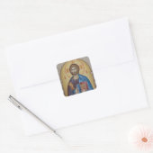 Jezus Christus orthodox Christelijk pictogram Vierkante Sticker (Envelop)