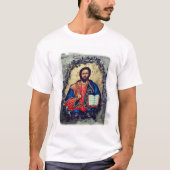 Jezus Christus orthodox icoon T-shirt (Voorkant)