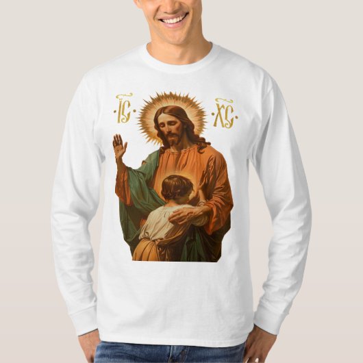 Jezus Christus orthodox nieuw T-shirt (Voorkant)